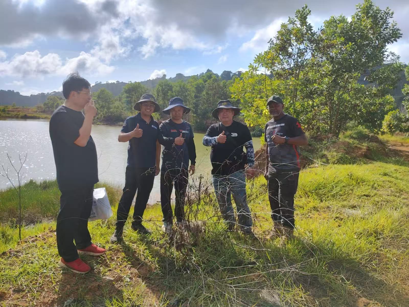 Equipe técnica em levantamento de campo no Amapá